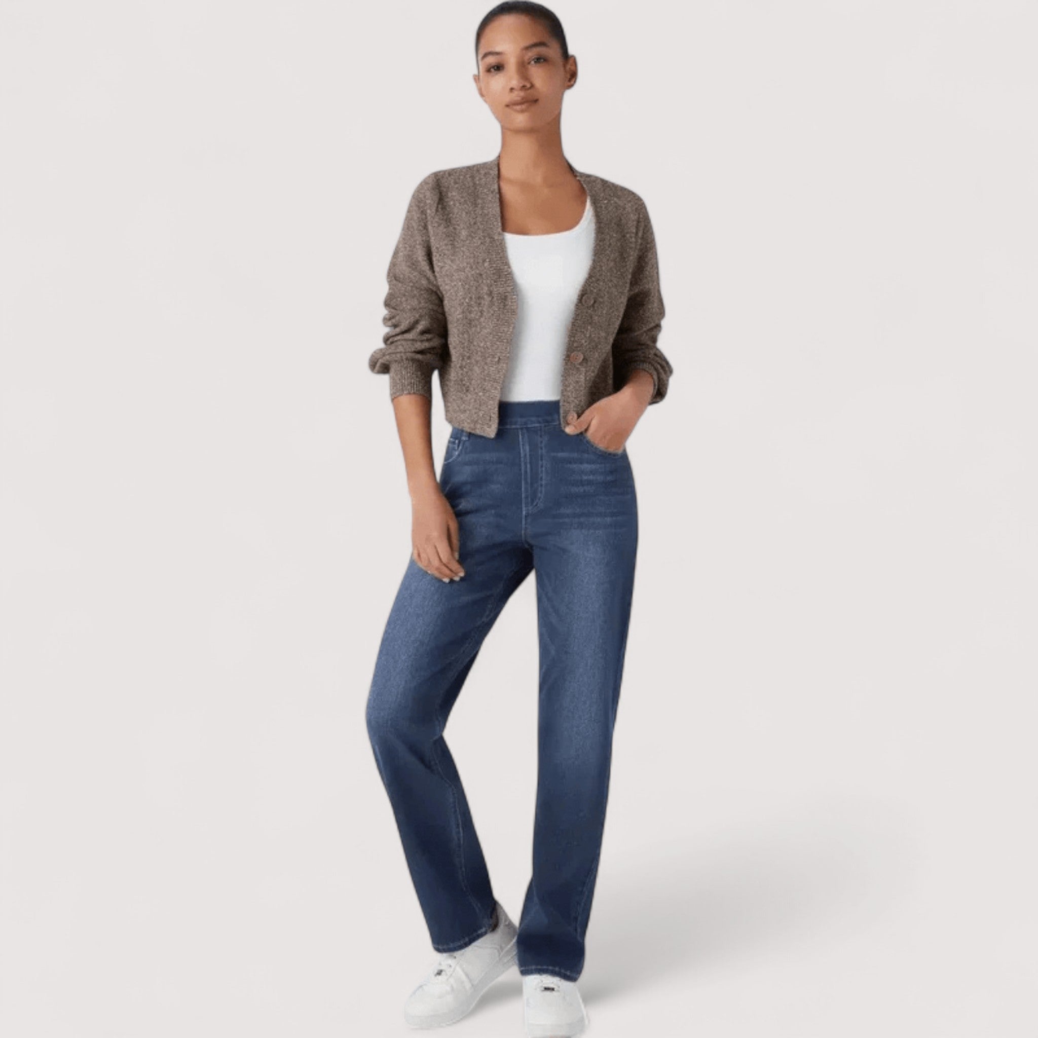 Paola™ | Mugavad Kõrge Vöökohtade Püksid