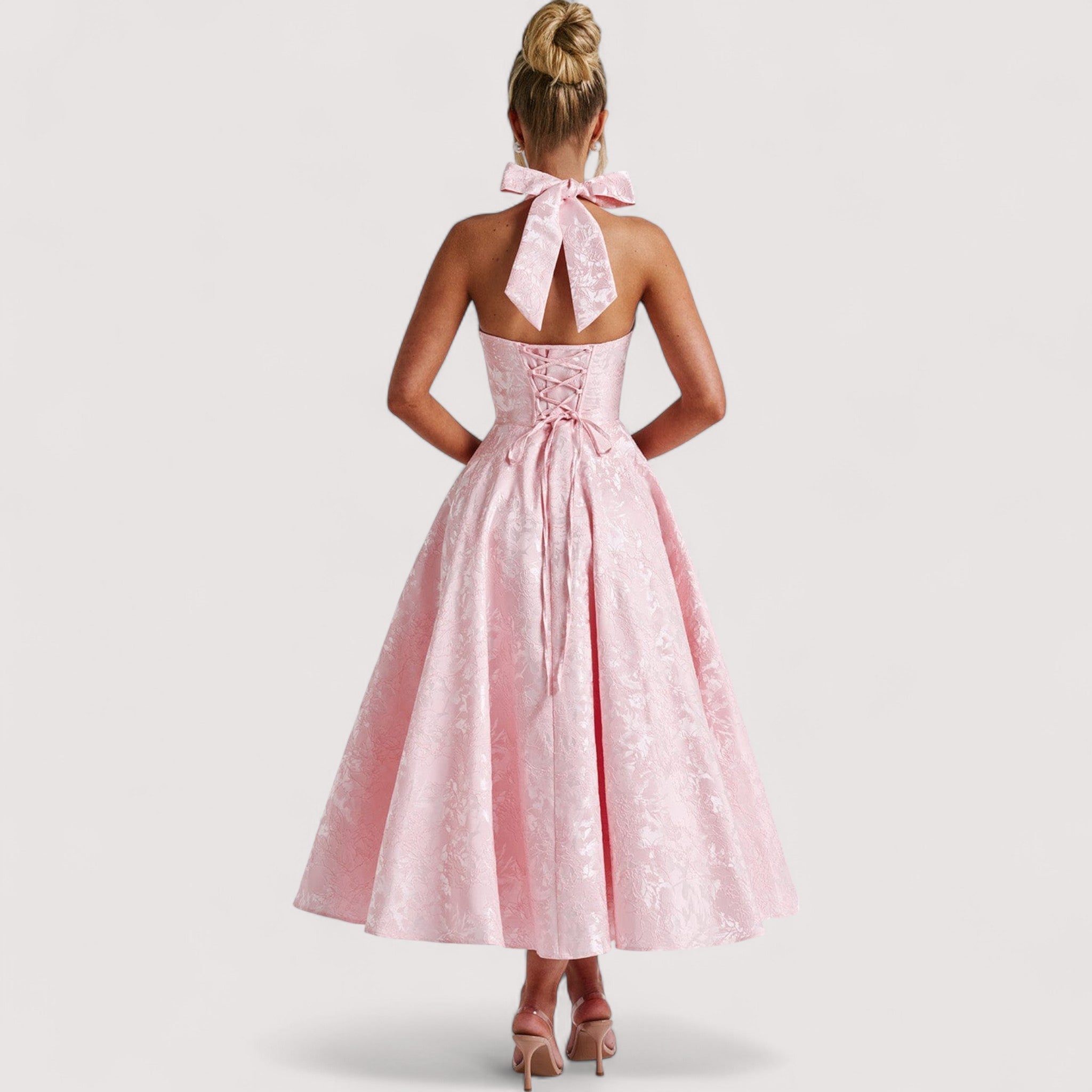 Amalie™ | Midi kleit kaelarihmaga