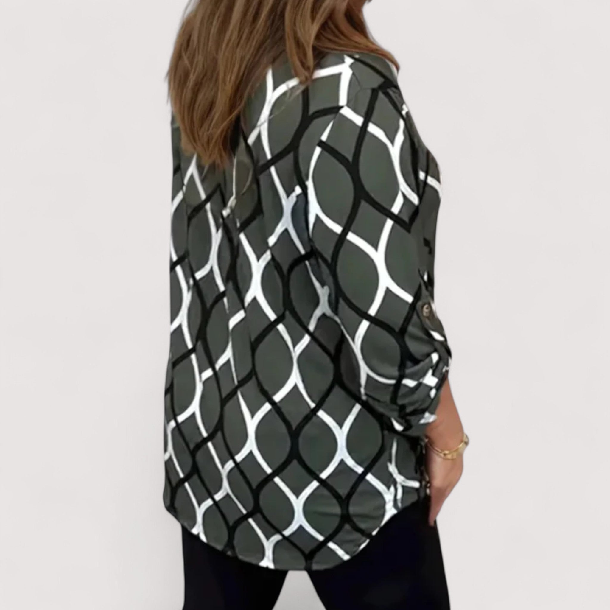 Noemi™ | Elegantse mustriga pluus