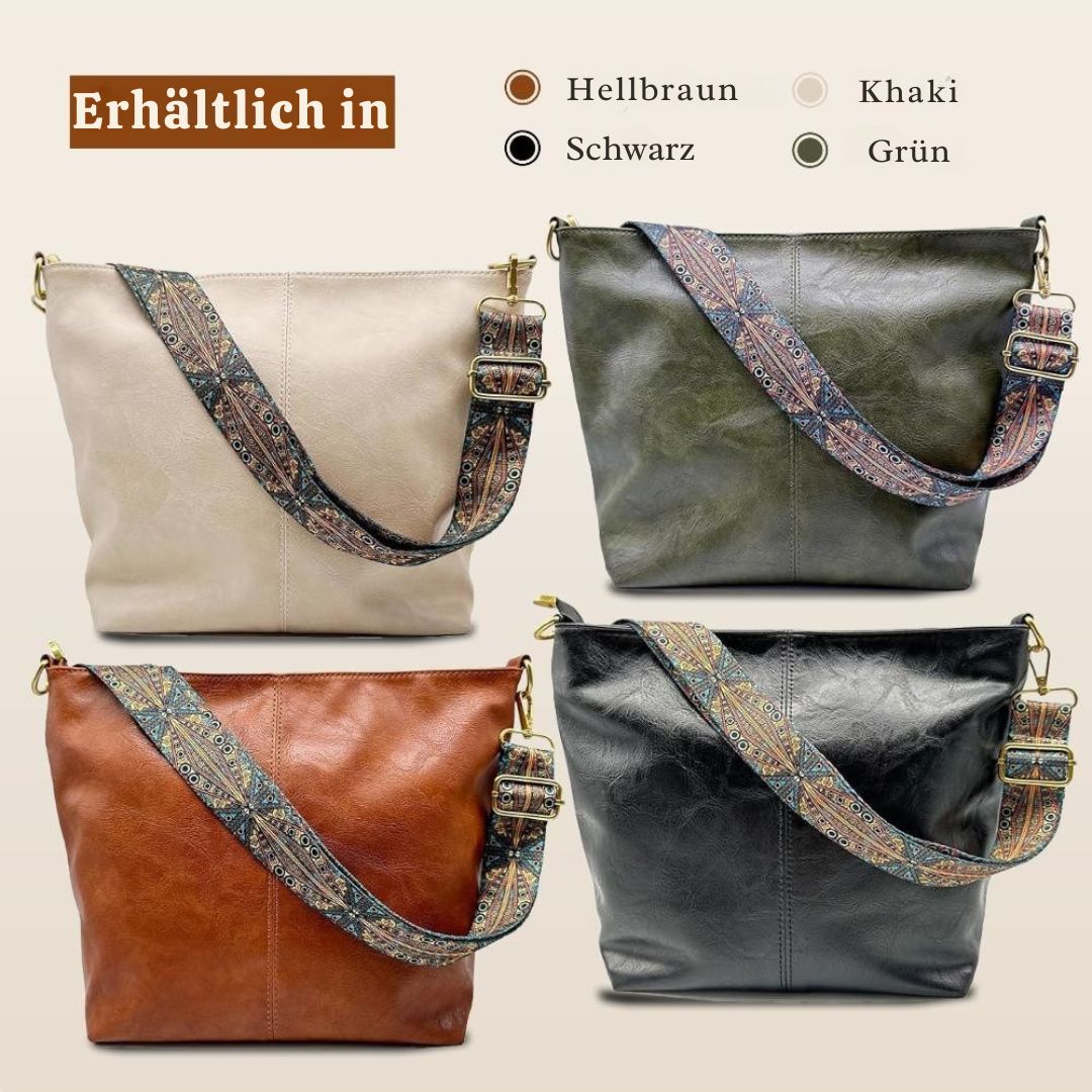 Greta - Vintage nahast õlakott