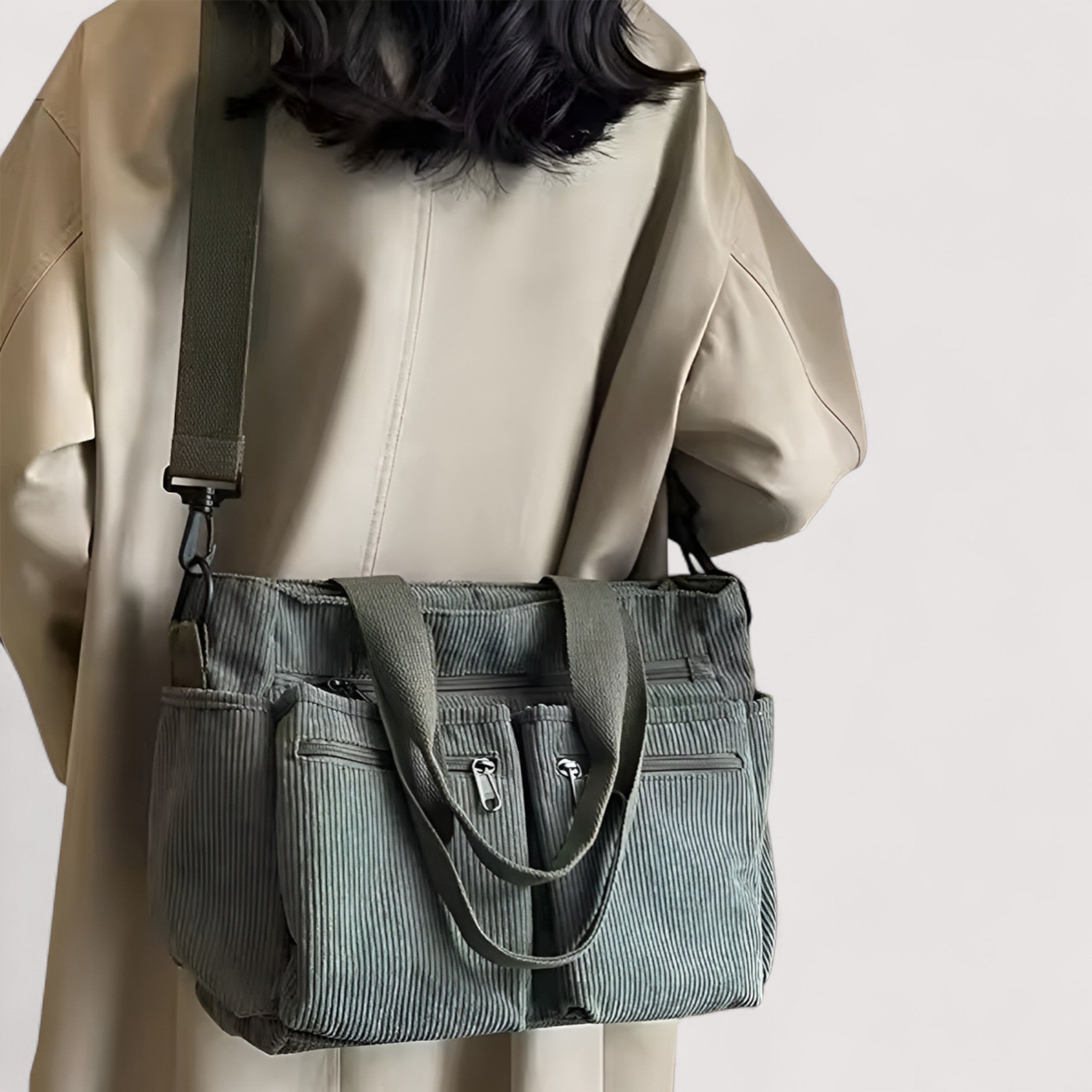 Selma™ | Ruumikas Cord-õlakott