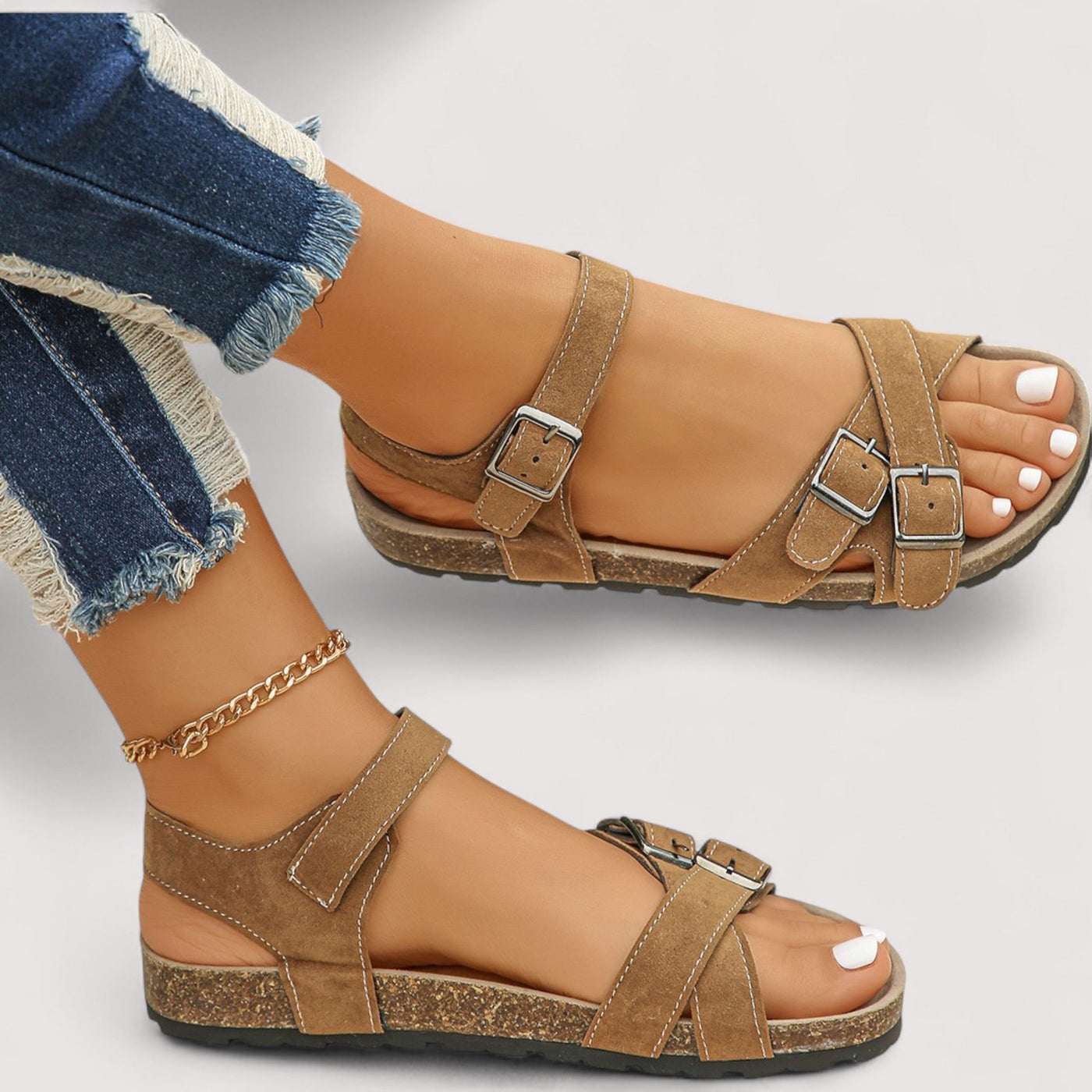 Inka™ | Kork-Ristirihmad-Sandaalid