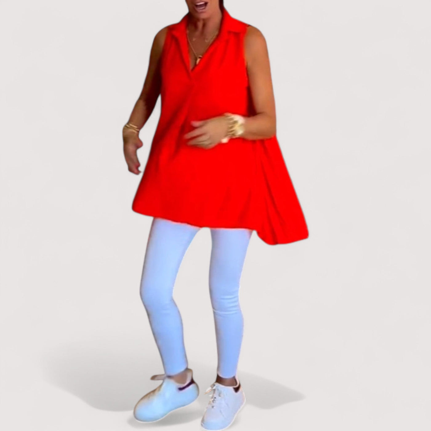 Elly™ | Volangblus, millel on krae