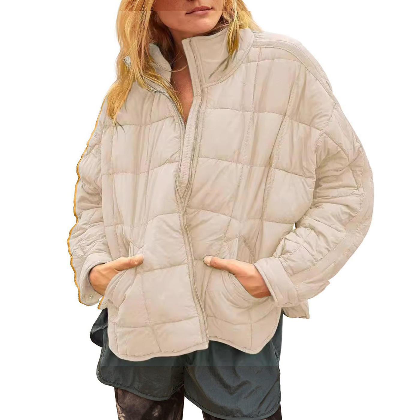 Aprile™ | Kompaktne, kerge pufferjope lukuga
