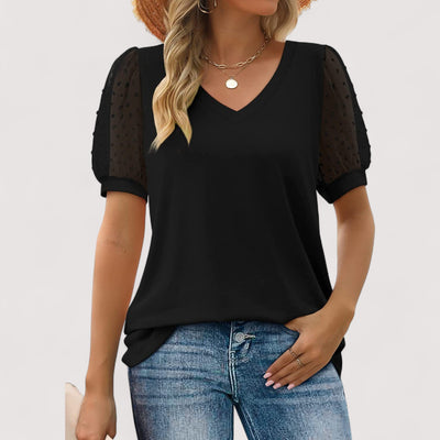 Ilse™ | Läbipaistev V-kaelusega top