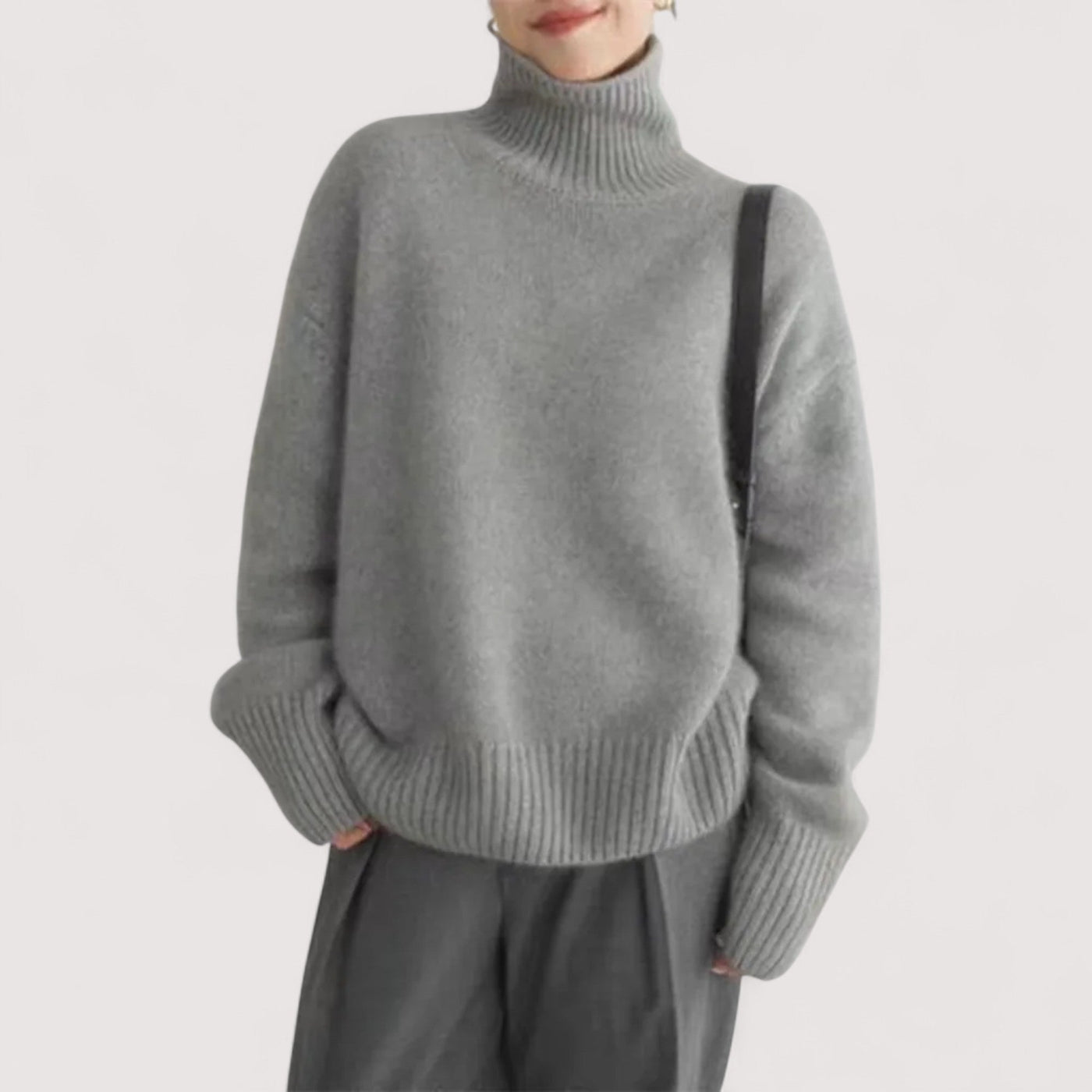 Noémie™ | Cashmere kõrge kaelusega särk
