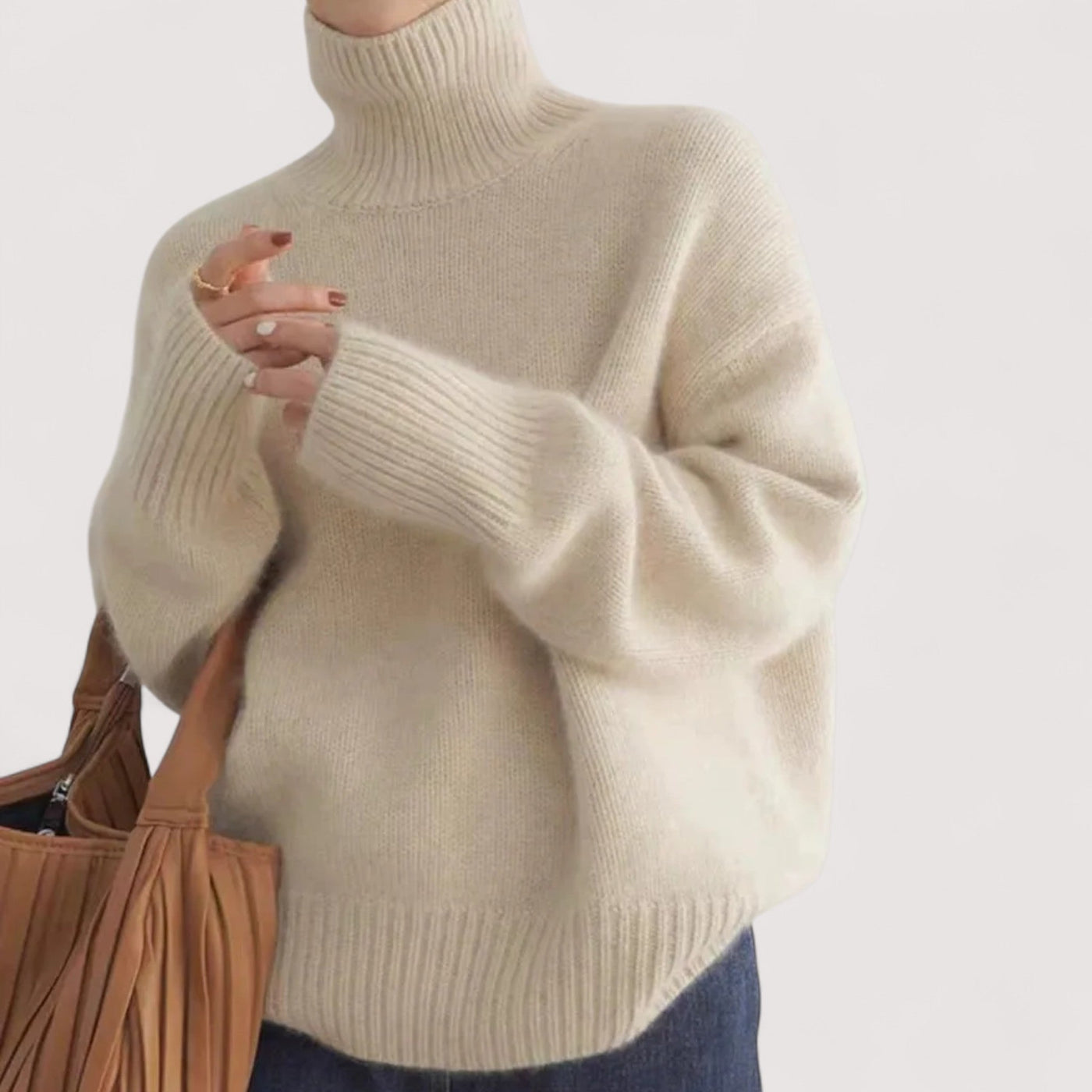 Noémie™ | Cashmere kõrge kaelusega särk