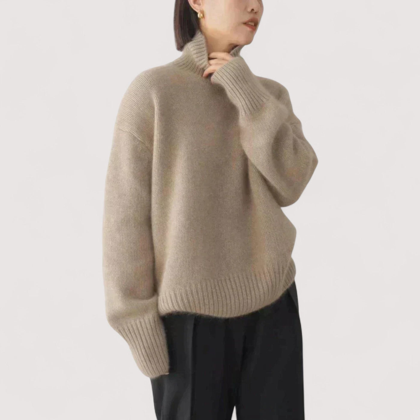 Noémie™ | Cashmere kõrge kaelusega särk