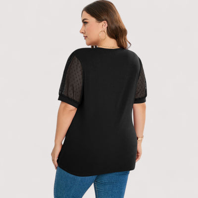Ilse™ | Läbipaistev V-kaelusega top