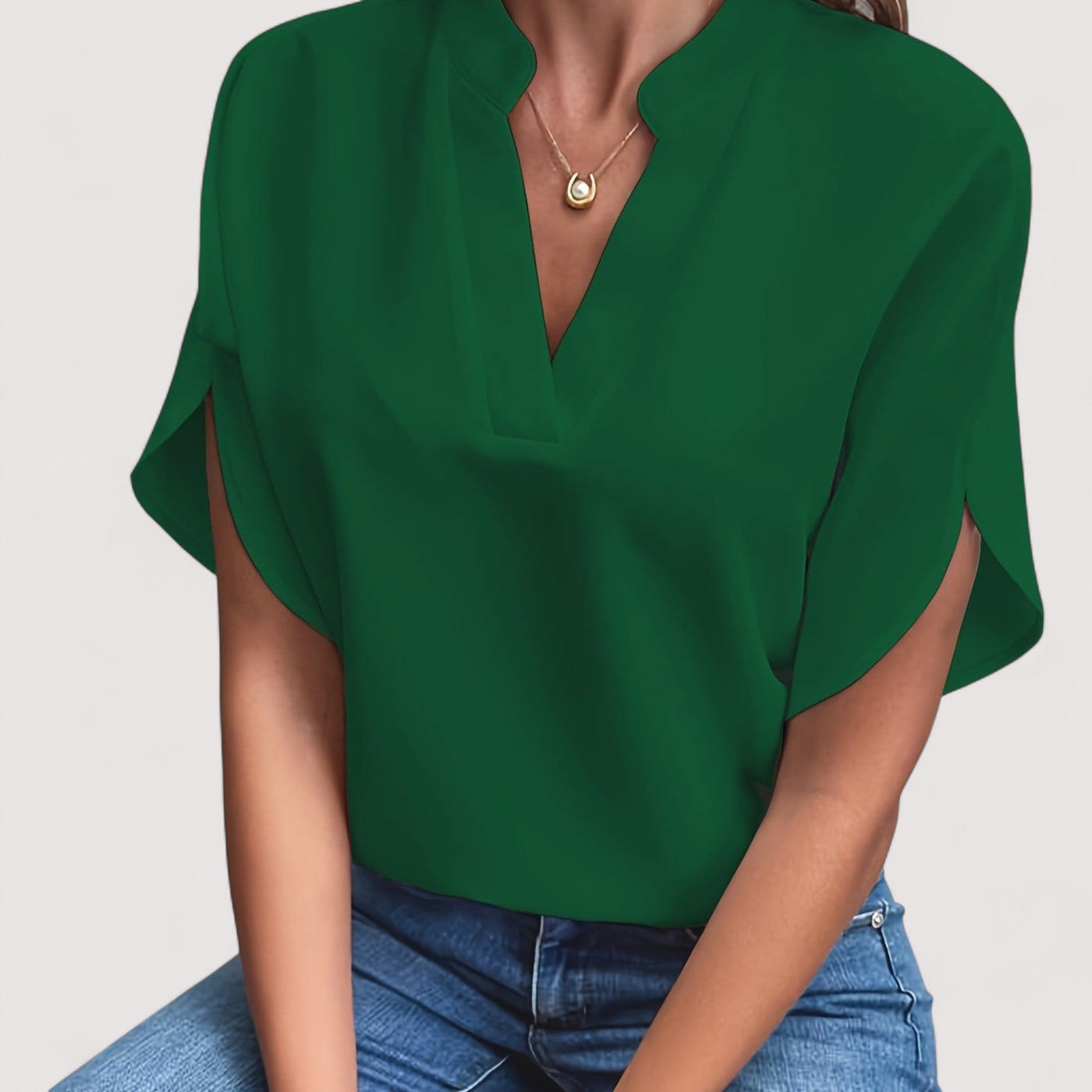 Rosmarie™ | Drapeeritud Bluus