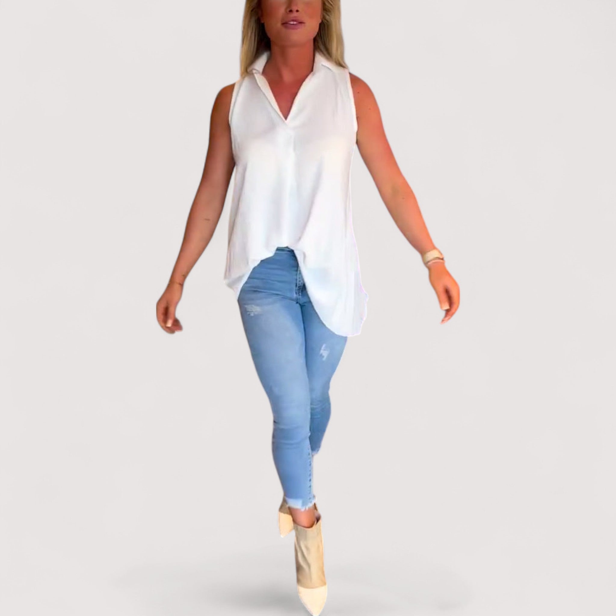 Elly™ | Volangblus, millel on krae