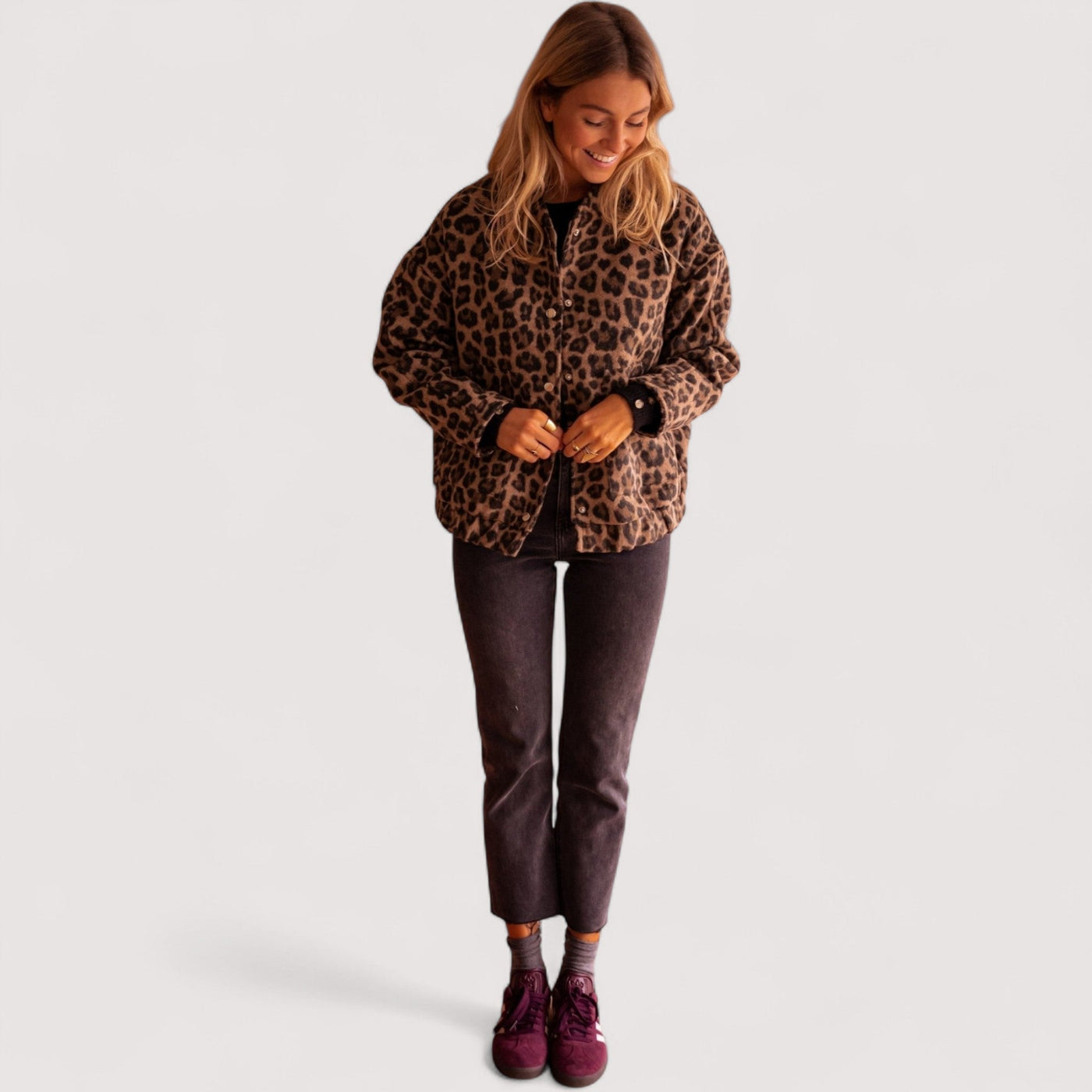 Paulina™ | Trendikas leopardimantel