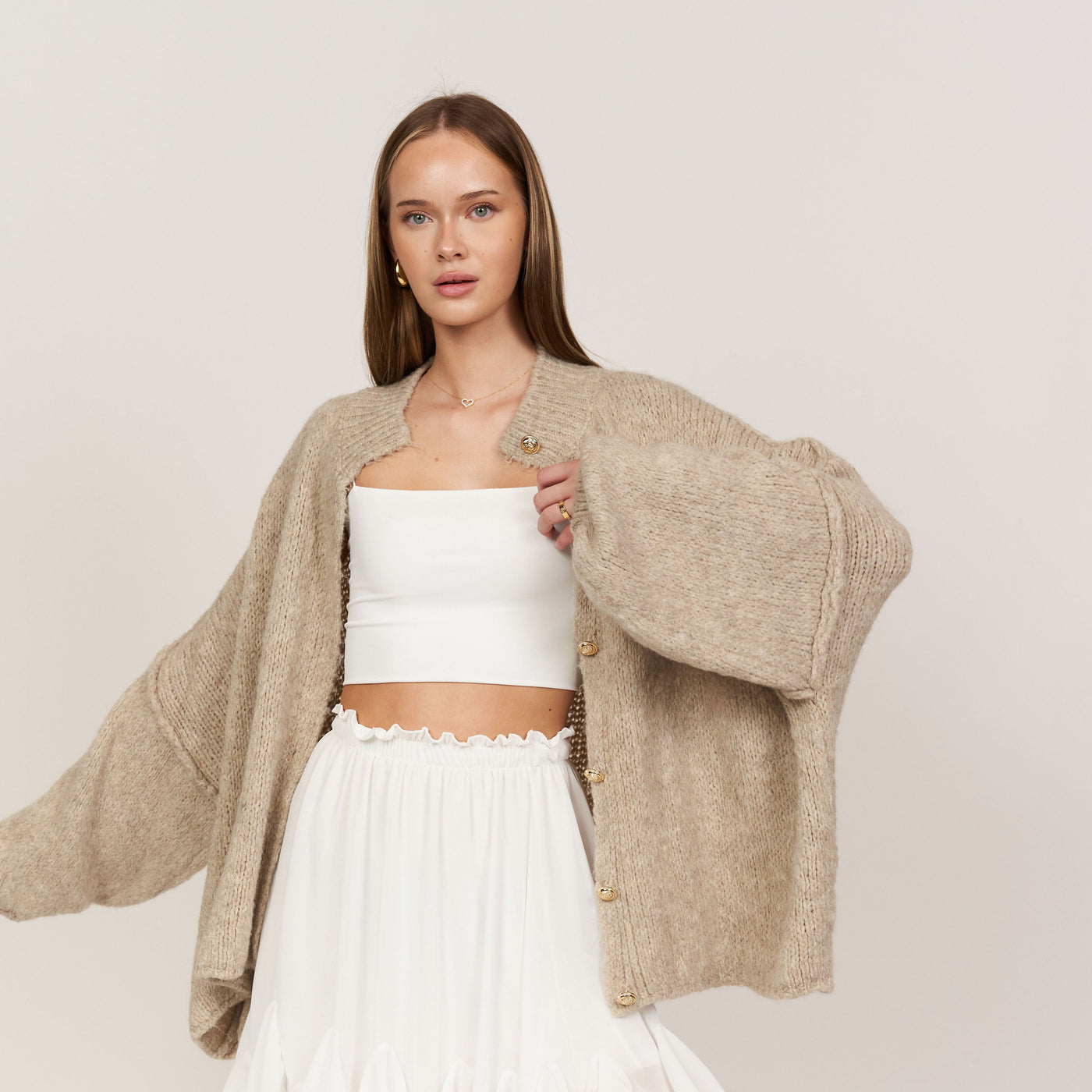 Üks suurus Cardigan "CozyGlam"