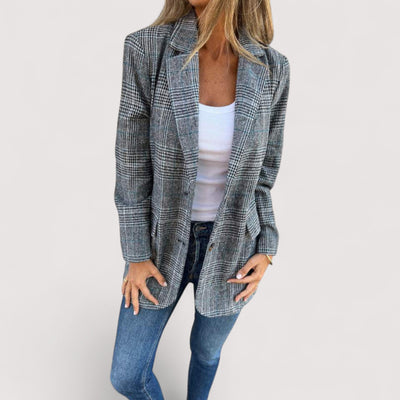Tiziana™ | Lahe ruuduline bleiser