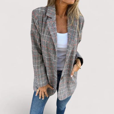 Tiziana™ | Lahe ruuduline bleiser