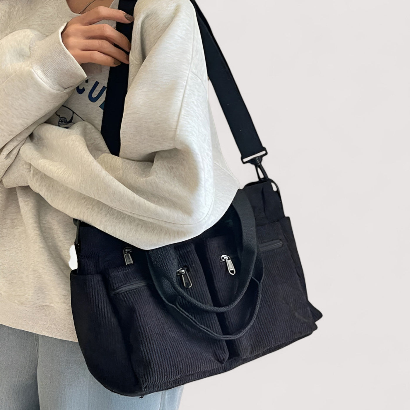 Selma™ | Ruumikas Cord-õlakott
