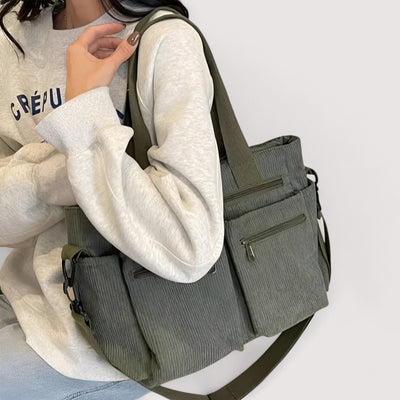 Selma™ | Ruumikas Cord-õlakott